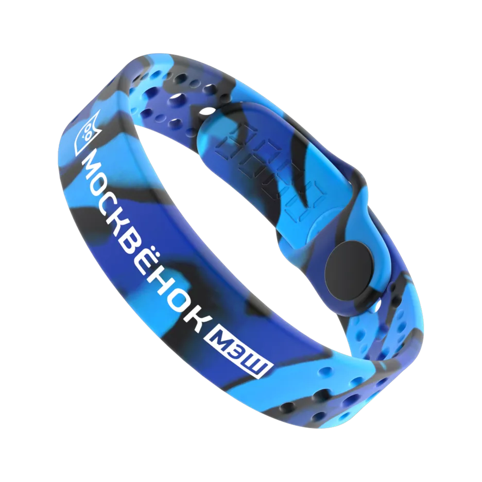 Силиконовый браслет Москвёнок ACTIVE, «Чёрное море»